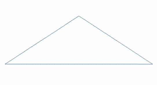 Solo triangle multiplying into a complex pattern representing oneness imagined as duality
