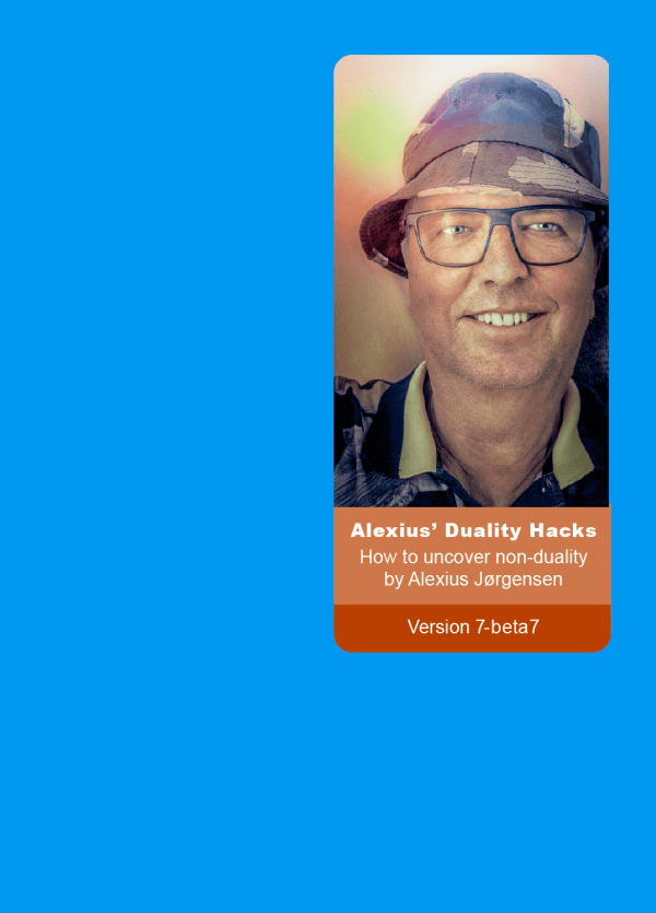 Minimalist blue book cover for the free eBook Alexius' Duality Hacks
